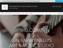 Tablet Screenshot of ginamartinelli.com